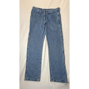 Rustler Light Wash Blue Jeans Size 31x30 Straight Leg Denim
